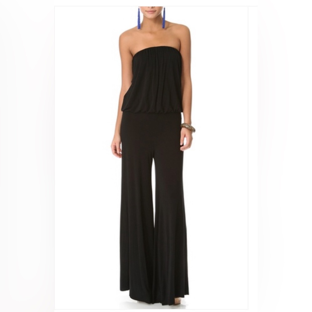 Young Fabulous Broke Black Tie Dye Sydney strapless Jumpsuit XS $200